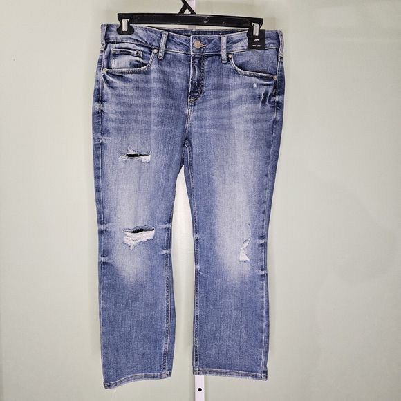 Silver Jeans Co. Denim - *NWT* Silver Jeans Co. Women's Suki Curvy Fit Mid Rise Capri Jeans Sz W34/L23.5